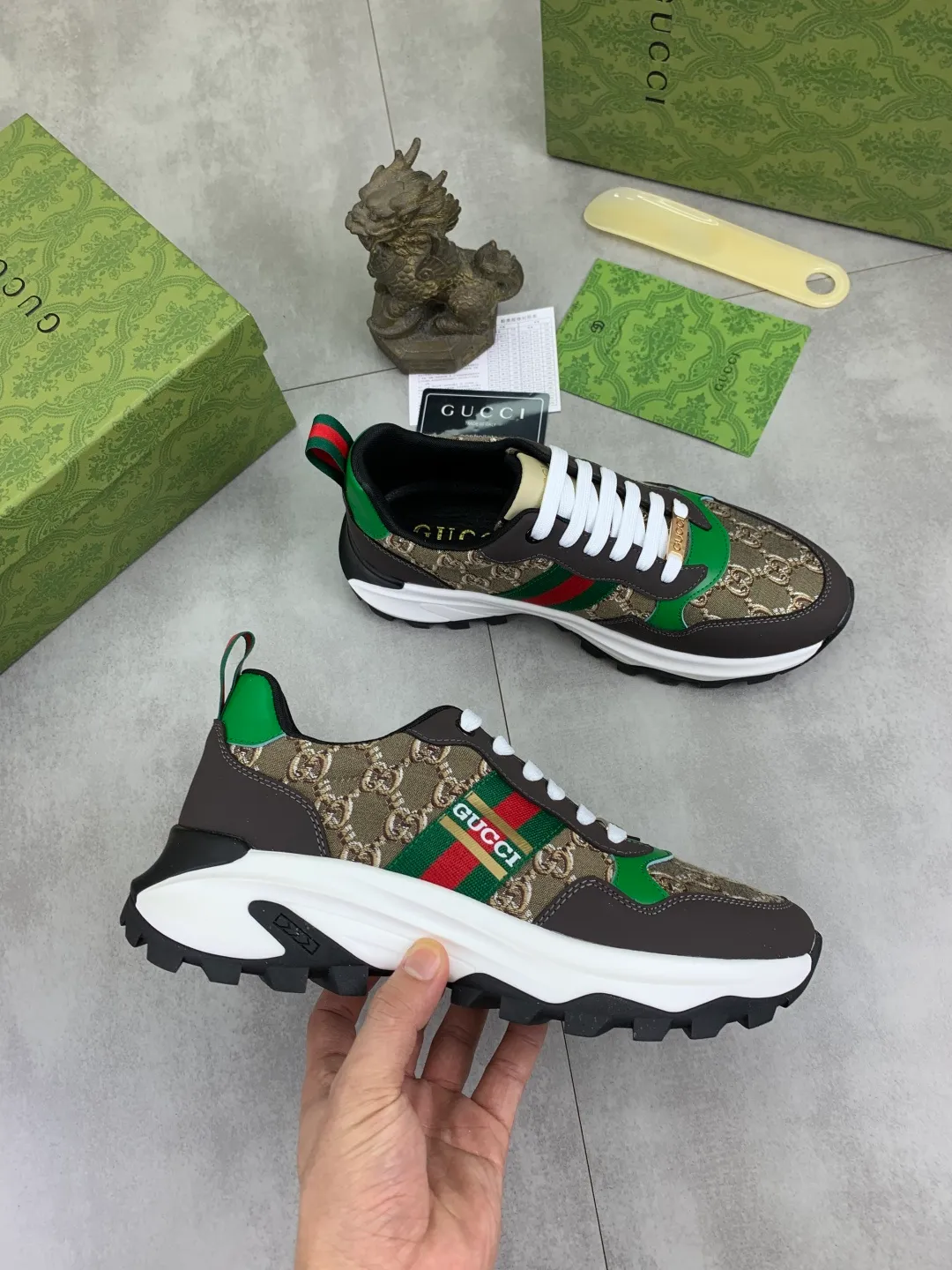 Men's shoes 💰P440💰[New model]🆘 The latest model from Gucci GUCCI official website🎁Classic casual and fashionable men's shoes👟Best model💥The version is simple and elegant, exclusive for trendy men. Unique official website latest brand elements👑Gucci original decoration, fashionable and generous, original soft calfskin fabric➕Comfortable soft first-layer pigskin lining ✅The official website specifies the wear-resistant casual outsole, the classic model is taken in kind🎬Color: 4️⃣colors available😍Number: 38-44